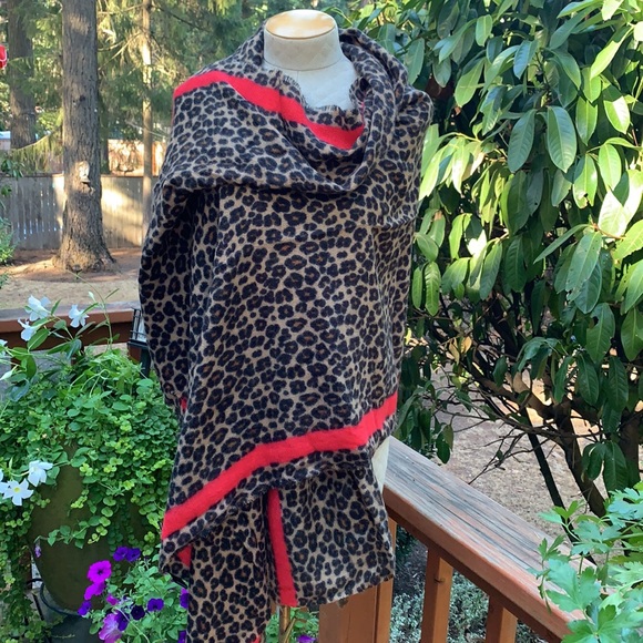 Leopard Print Scarf Wrap NEW - Picture 4 of 6